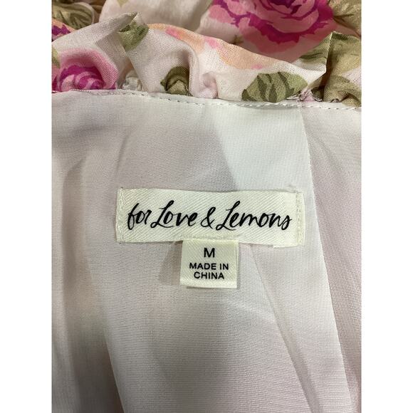 For Love & Lemons 'Milani' White Taffeta Rosette Mini Skirt Size M - Picture 4 of 4